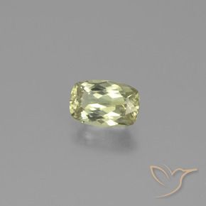 Diaspore Couleur Changeant Jaune clair naturelle Coussin, 1.31 ct, VVS-VS