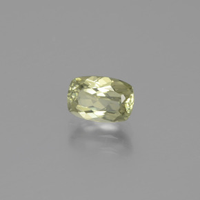 Diaspore à changement de couleur jaune naturelle coupe coussin, 1,31 ct, VVS