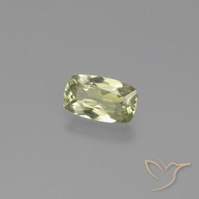 Diaspore Couleur Changeant Jaune clair naturelle Coussin, 1.19 ct, VVS-VS