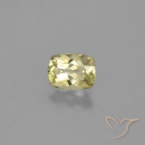 Diaspore Couleur Changeant Jaune doré clair naturelle Coussin, 0.81 ct, VVS