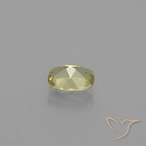 Diaspore Couleur Changeant Jaune doré clair naturelle Coussin, 0.81 ct, VVS