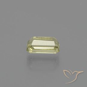 Diaspore Couleur Changeant Jaune très clair naturelle Octogone / coupe Émeraude, 0.93 ct, VVS-VS