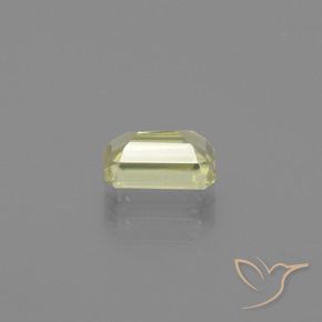 Diaspore Couleur Changeant Jaune très pâle naturelle Octogone / coupe Émeraude, 0.89 ct, VVS-VS