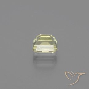 Diaspore Couleur Changeant Jaune très pâle naturelle Octogone / coupe Émeraude, 0.92 ct, VVS-VS