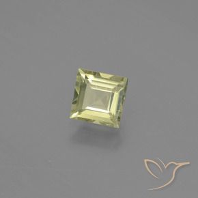 Diaspore Couleur Changeant Jaune très clair naturelle Carré, 0.81 ct, VS