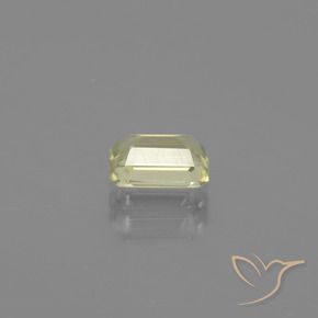 Diaspore Couleur Changeant Jaune doré clair naturelle Octogone / coupe Émeraude, 0.96 ct, VVS-VS