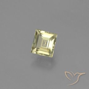 Diaspore Couleur Changeant Jaune clair naturelle Carré, 0.55 ct, VVS-VS