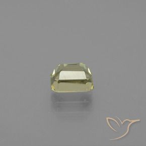 Diaspore Couleur Changeant Jaune très clair naturelle Octogone / coupe Émeraude, 0.94 ct, VVS-VS