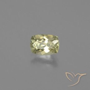 Diaspore Couleur Changeant Jaune très clair naturelle Coussin, 1.06 ct, VVS