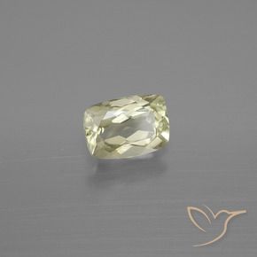 Diaspore Couleur Changeant Jaune pâle naturelle Coussin, 1.13 ct, VS