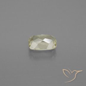 Diaspore Couleur Changeant Jaune pâle naturelle Coussin, 1.13 ct, VS