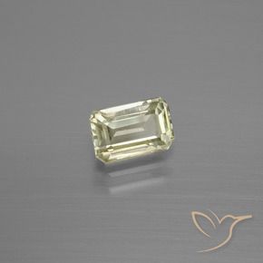 Diaspore Couleur Changeant Jaune clair naturelle Octogone / coupe Émeraude, 1.17 ct, VS-SI