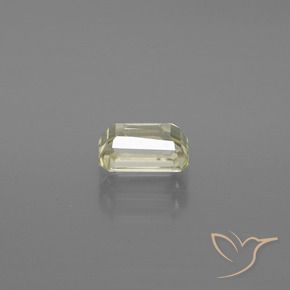 Diaspore Couleur Changeant Jaune clair naturelle Octogone / coupe Émeraude, 1.17 ct, VS-SI