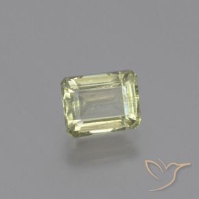 Diaspore Couleur Changeant Jaune très clair naturelle Octogone / coupe Émeraude, 1.41 ct, VS-SI