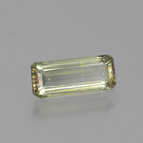 Diaspore Couleur Changeant Jaune très clair naturelle Taille émeraude, 1.62 ct, VS-SI