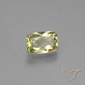 Diaspore Couleur Changeant Jaune très clair naturelle Coussin, 1.22 ct, VS