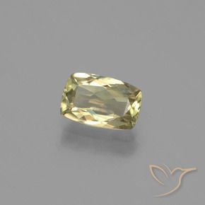 Diaspore Couleur Changeant Jaune brunâtre naturelle Coussin, 1.20 ct, VVS-VS
