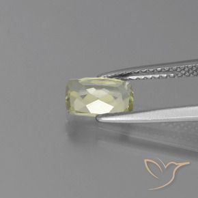 Diaspore Couleur Changeant Jaune très clair naturelle Coussin, 1.13 ct, VVS