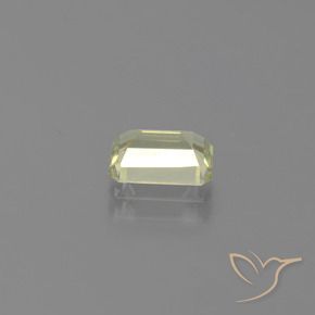 Diaspore Couleur Changeant Jaune très clair naturelle Octogone / coupe Émeraude, 1.18 ct, VS