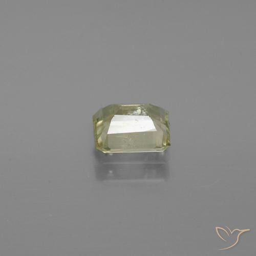 Diaspore Couleur Changeant Jaune clair naturelle Octogone / coupe Émeraude, 0.88 ct, SI