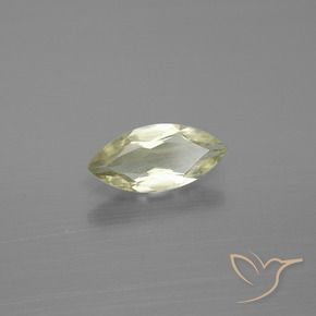 Diaspore Couleur Changeant Jaune clair naturelle Marquise, 0.92 ct, VS-SI