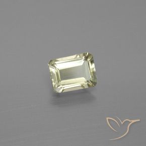 Diaspore Couleur Changeant Jaune clair naturelle Octogone / coupe Émeraude, 1.09 ct, VS-SI