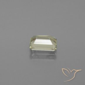 Diaspore Couleur Changeant Jaune clair naturelle Octogone / coupe Émeraude, 1.09 ct, VS-SI