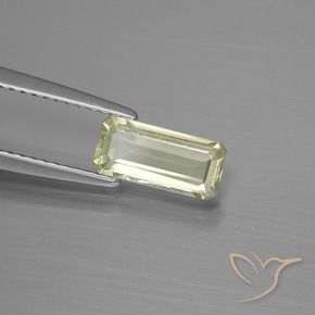 Diaspore Couleur Changeant Jaune clair naturelle Octogone / coupe Émeraude, 0.97 ct, VS