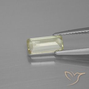 Diaspore Couleur Changeant Jaune clair naturelle Octogone / coupe Émeraude, 0.97 ct, VS