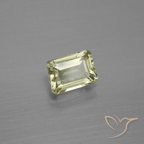 Diaspore Couleur Changeant Jaune clair naturelle Octogone / coupe Émeraude, 1.01 ct, VS