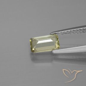 Diaspore Couleur Changeant Vert jaunâtre naturelle Octogone / coupe Émeraude, 0.84 ct, VS
