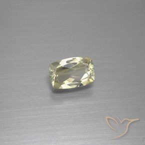 Diaspore Couleur Changeant Jaune très clair naturelle Coussin, 0.94 ct, VVS-VS
