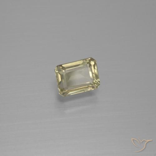 Diaspore Couleur Changeant Jaune brunâtre naturelle Octogone / coupe Émeraude, 1.23 ct, VS