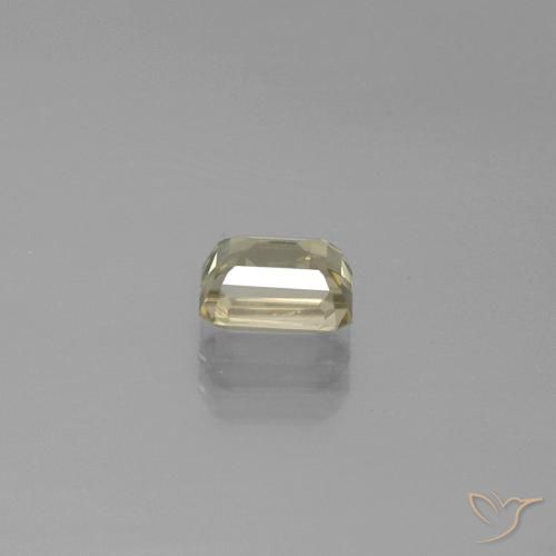 Diaspore Couleur Changeant Jaune brunâtre naturelle Octogone / coupe Émeraude, 1.23 ct, VS
