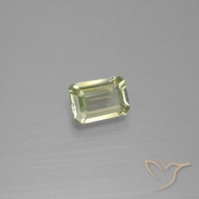 Diaspore Couleur Changeant Jaune brunâtre naturelle Octogone / coupe Émeraude, 0.86 ct, VVS-VS