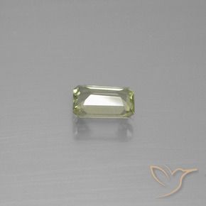 Diaspore Couleur Changeant Jaune brunâtre naturelle Octogone / coupe Émeraude, 0.86 ct, VVS-VS