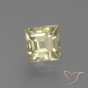 Diaspore Couleur Changeant Jaune moyen naturelle Carré, 0.99 ct, VS