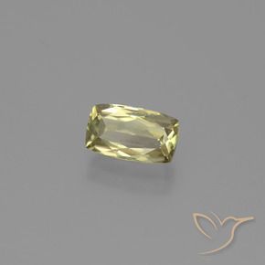 Diaspore Couleur Changeant Jaune très pâle naturelle Coussin, 1.37 ct, VS