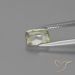 Diaspore Couleur Changeant Jaune clair naturelle Coussin, 1.14 ct, VS