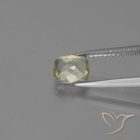 Diaspore Couleur Changeant Jaune très clair naturelle Coussin, 1.05 ct, VVS-VS