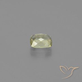 Diaspore Couleur Changeant Jaune clair naturelle Coussin, 1.06 ct, VS