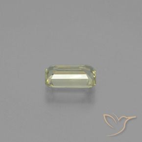 Diaspore Couleur Changeant Jaune très clair naturelle Octogone / coupe Émeraude, 0.93 ct, VS