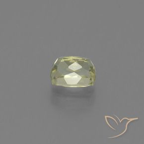 Diaspore Couleur Changeant Jaune clair naturelle Coussin, 1.37 ct, VS