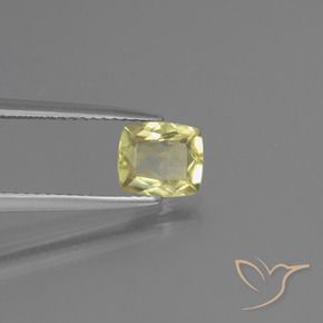 Diaspore Couleur Changeant Vert jaunâtre naturelle Coussin, 1.09 ct, VS