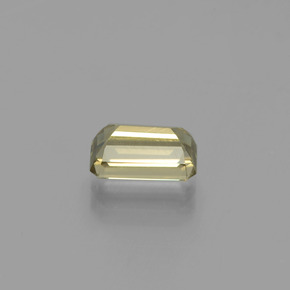 Diaspore à changement de couleur jaune naturelle taille émeraude, 1,60 ct, VS