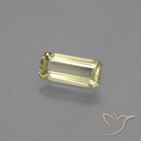 Diaspore Couleur Changeant Jaune terreux naturelle Octogone / coupe Émeraude, 1.22 ct, VVS-VS