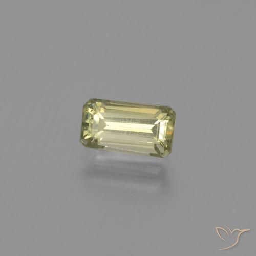 Diaspore Couleur Changeant Jaune chaud naturelle Octogone / coupe Émeraude, 1.40 ct, VS