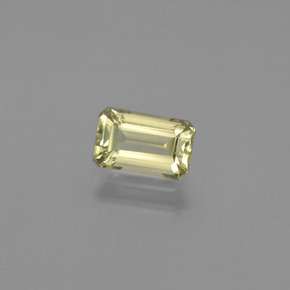 Diaspore à changement de couleur jaune naturelle taille émeraude, 1,10 ct, VS