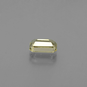 Diaspore à changement de couleur jaune naturelle taille émeraude, 1,10 ct, VS