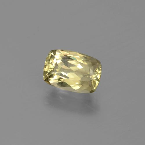 Diaspore Couleur Changeant Jaune très clair naturelle Coupe coussin, 1.28 ct, VVS-VS